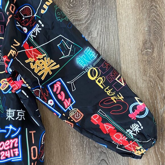 Neon Street Style  wear Lightweight Windbreaker Jacket Tokyo-Inspired Graphics - Picture 7 of 8